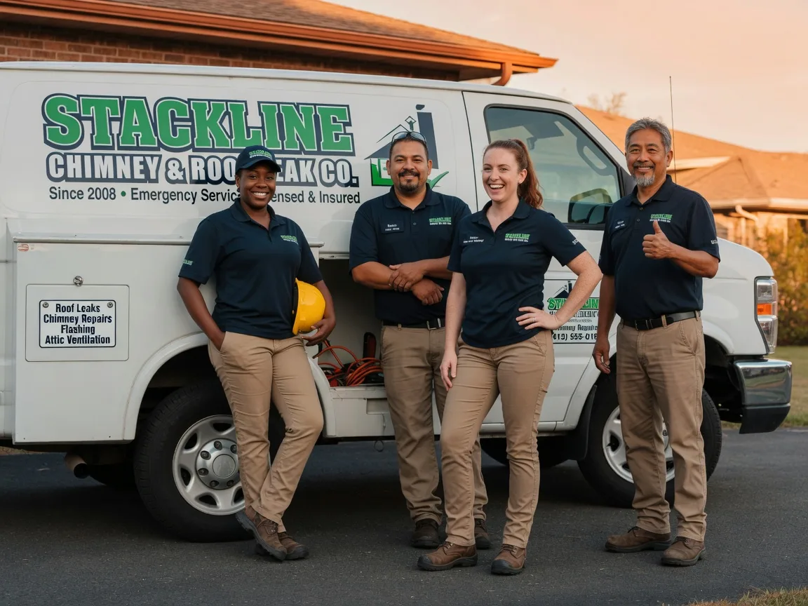 Chimney flashing repair company in Four Oaks, NC